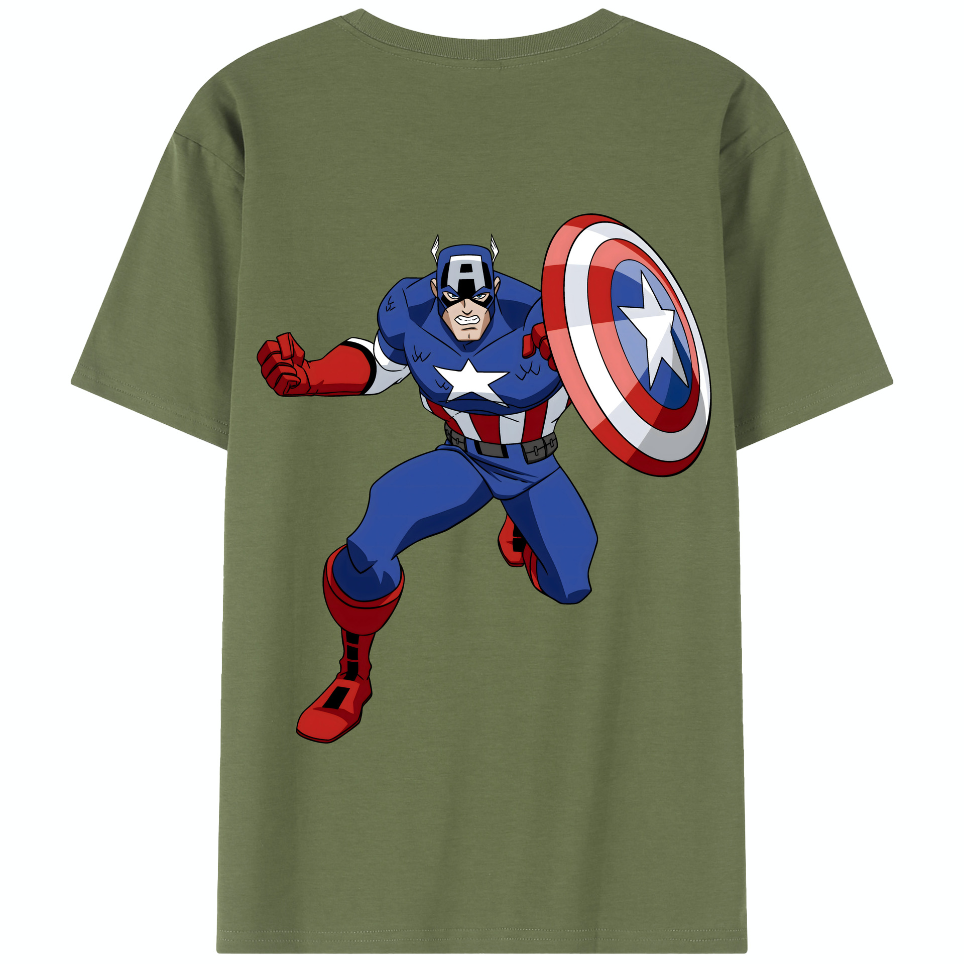 （画像用） アベンジャーズ The Avengers 綿100％半袖Tシャツ（背面プリント）